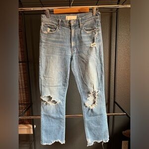 MOTHER The Insider Ankle straight jeans